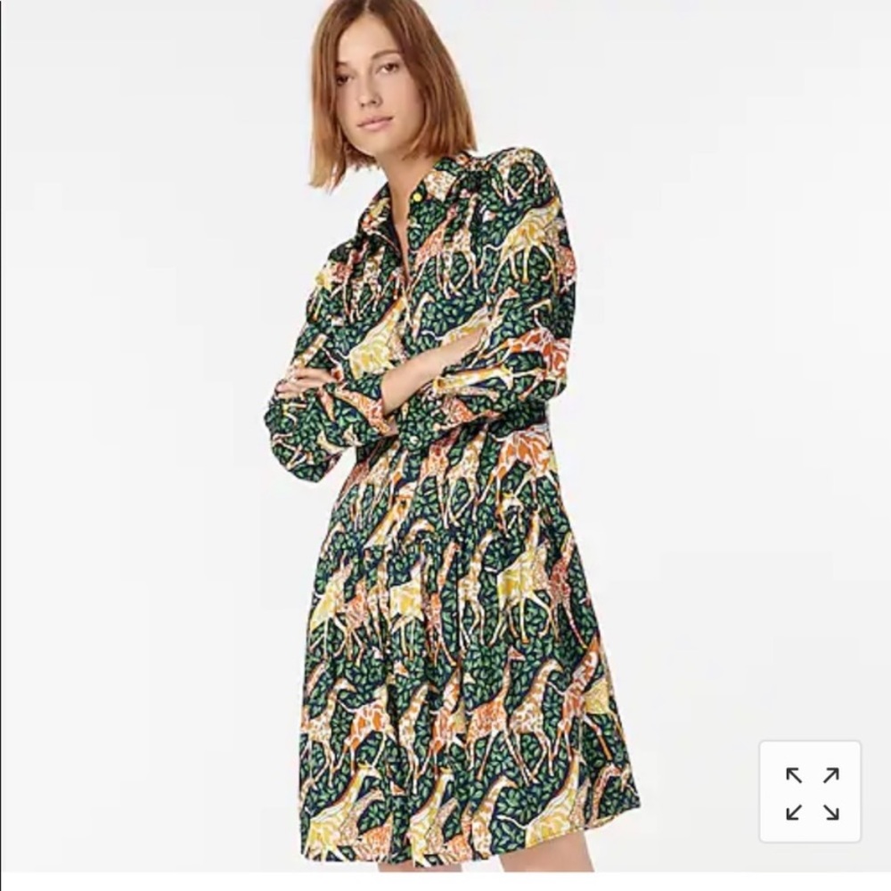 J. Crew Giraffe Shirtdress
